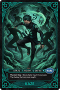 KAZE The Phantom Ninja Rare anime collectible card