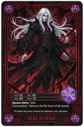 MALACHAR The Fallen King Legendary anime collectible card