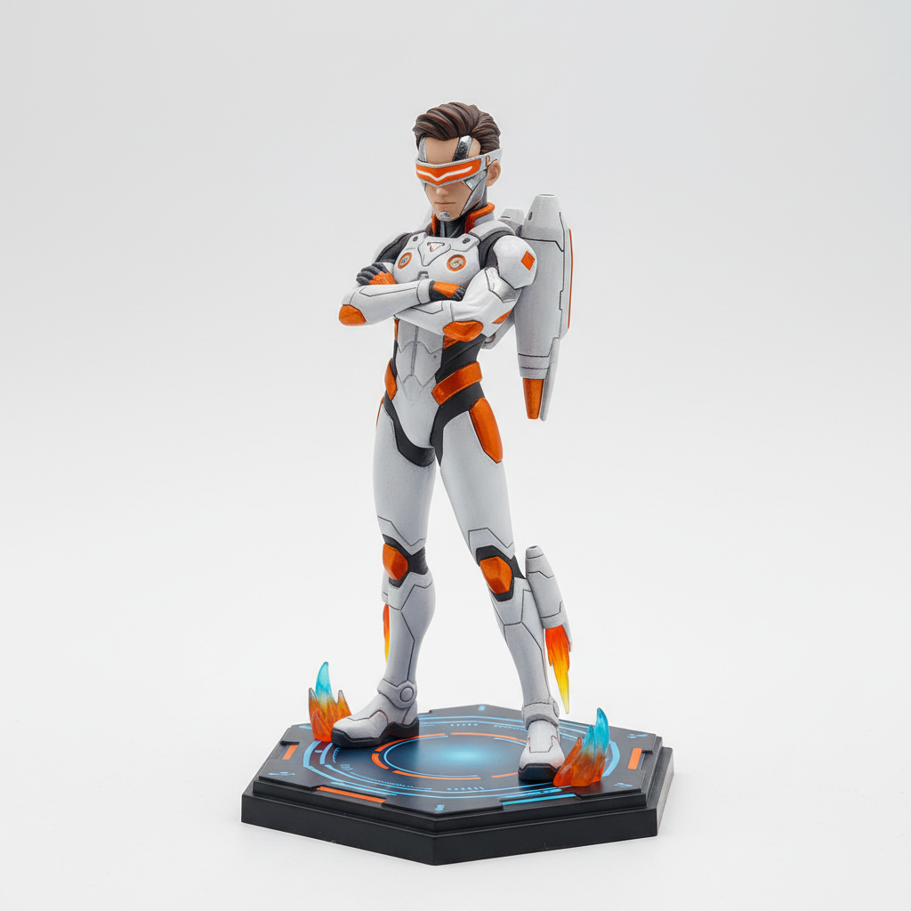 VEXON The Star Soldier 12cm miniature desk anime figure