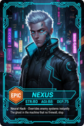 NEXUS The Cyberpunk Ghost Epic anime collectible card