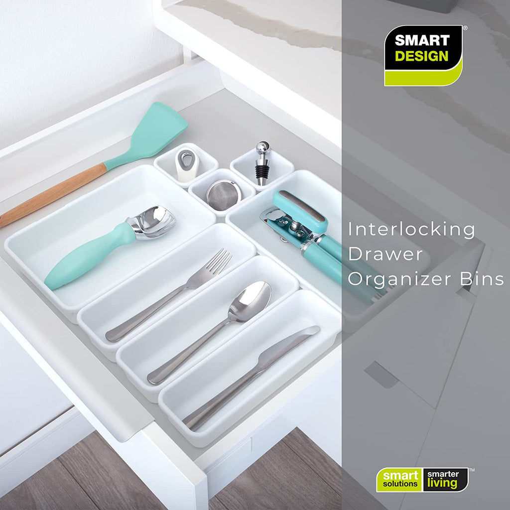 Interlocking Drawer Organizer - 8 Piece Set