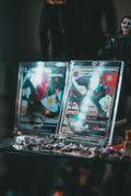 Charizard GX Pokémon card in acrylic protective display case