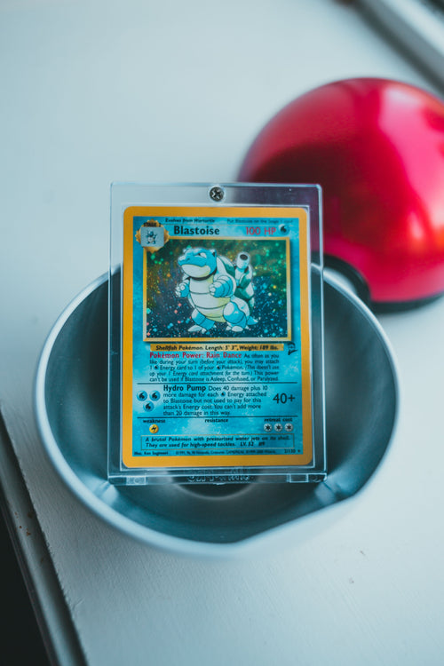Anime card in protective case