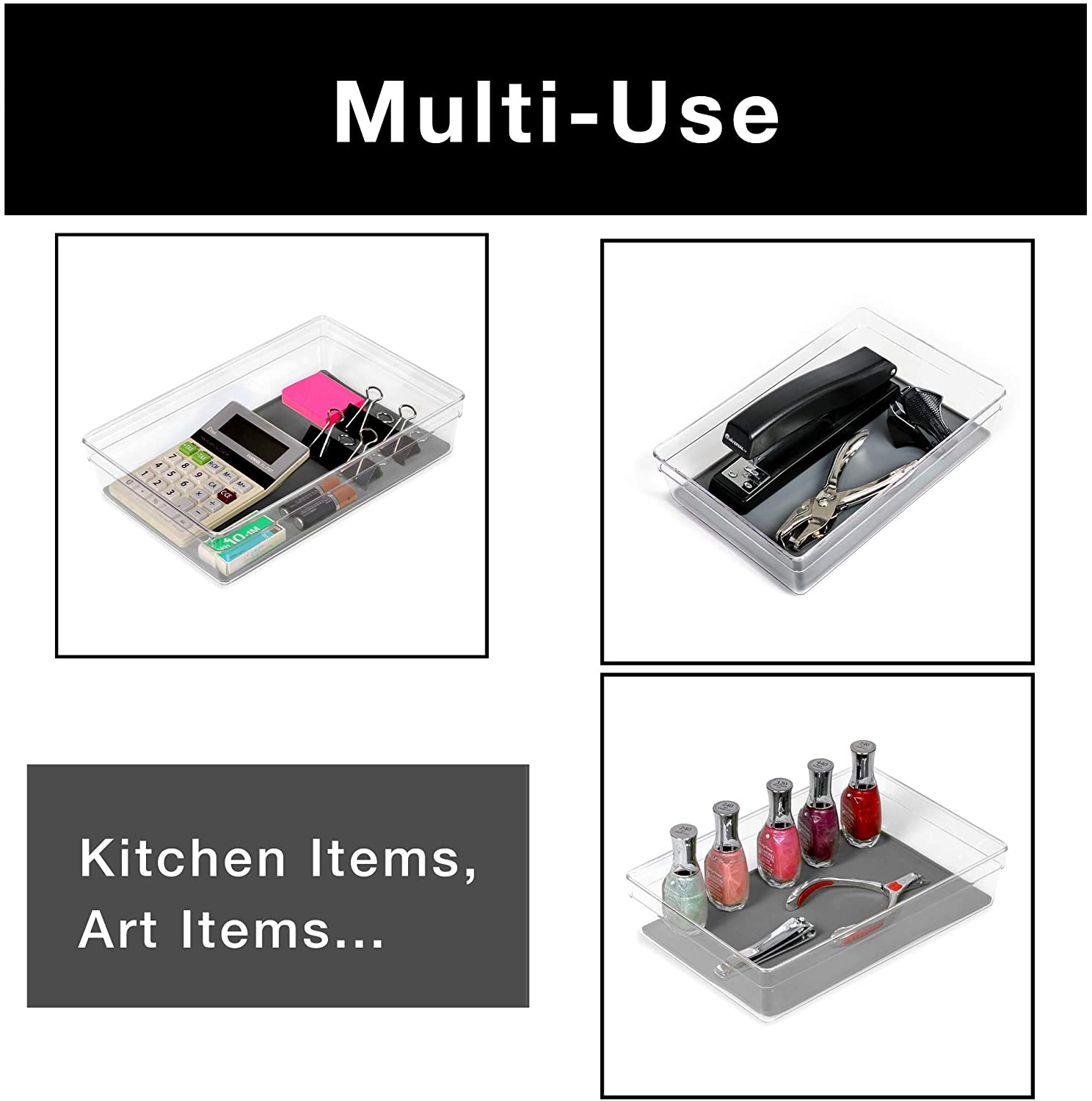Plastic Drawer Organizer - 9 X 6 Inch